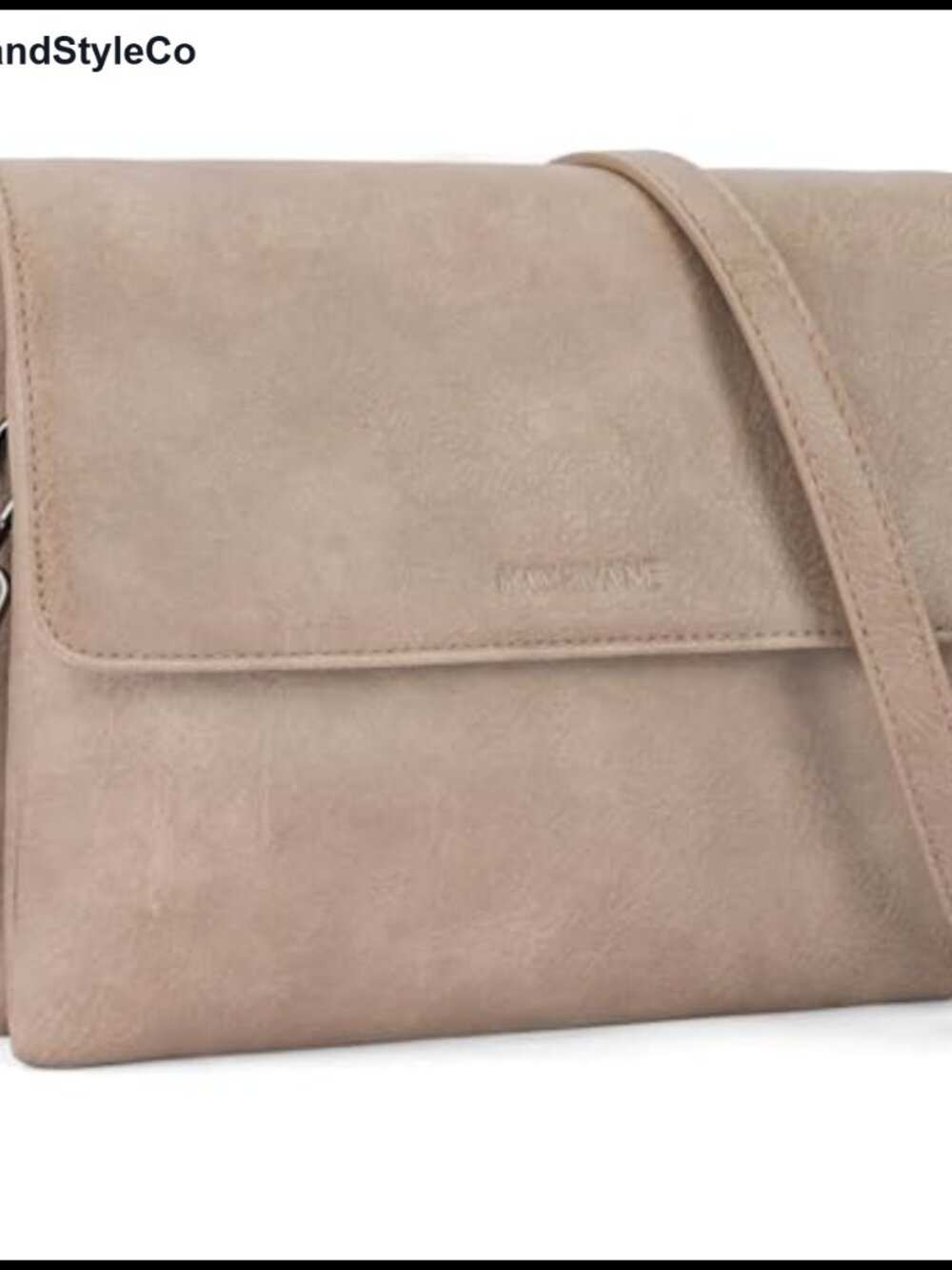 Vegan Leather Crossbody Bag Women RFID Slots Adjustable Strap